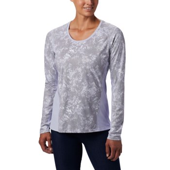 Columbia Solar Chill 2.0 Long Sleeve, Sudaderas Morados Para Mujer | 182365-TGS